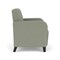 Lesro Siena Lounge Reception Wide Guest Chair, Black, OH Eucalyptus Upholstery SN1201 - alternate 3